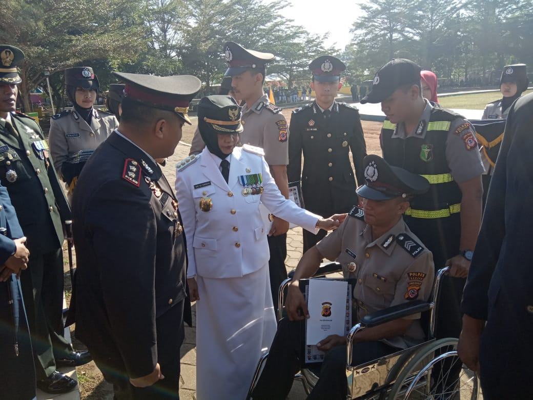 HUT Bhayangkara di Banjar, Walikota Jadi Inspektur Upacara