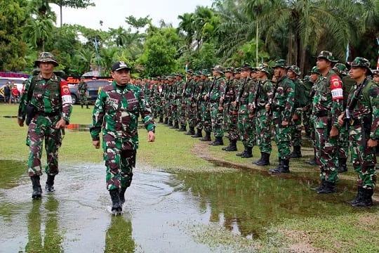 TMMD 105, Plt Bupati Labuhanbatu Jalan di Becek Guna Loreng