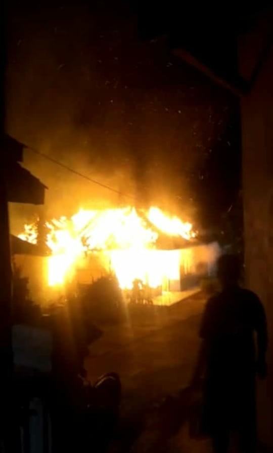 Kebakaran di Ciamis, Satu Rumah Warga Ludes Dilalap Si Jago Merah