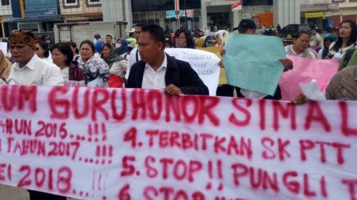 Melawan Lupa, ILAJ : Bupati Harus Bayar Gaji Guru Honorer Simalungun