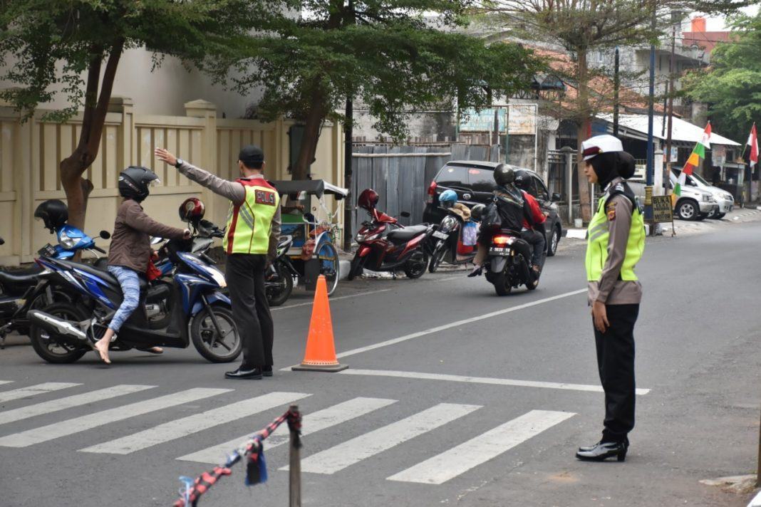 Demi Kenyamanan Berlalu Lintas, Polres Banjar Inisiasi Kegiatan Strong Point
