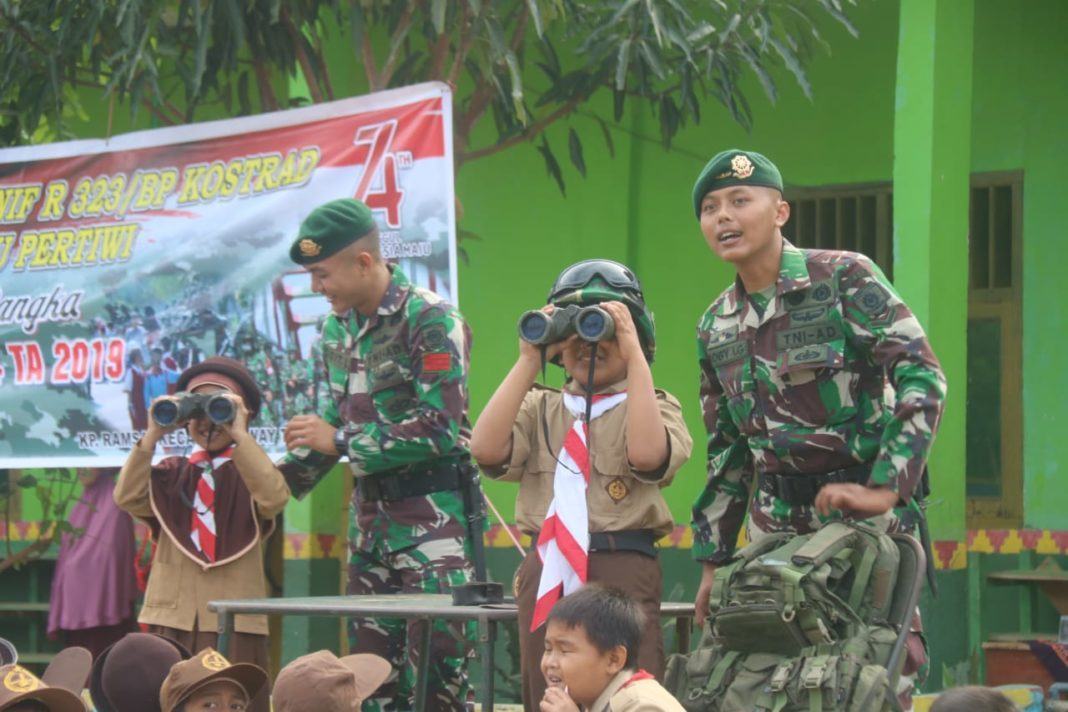 HUT RI di Lampung, Prajurit TNI Isi Materi Bela Negara