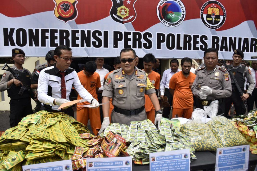 Polres Banjar, Amankan Obat Kuat Ben Puas