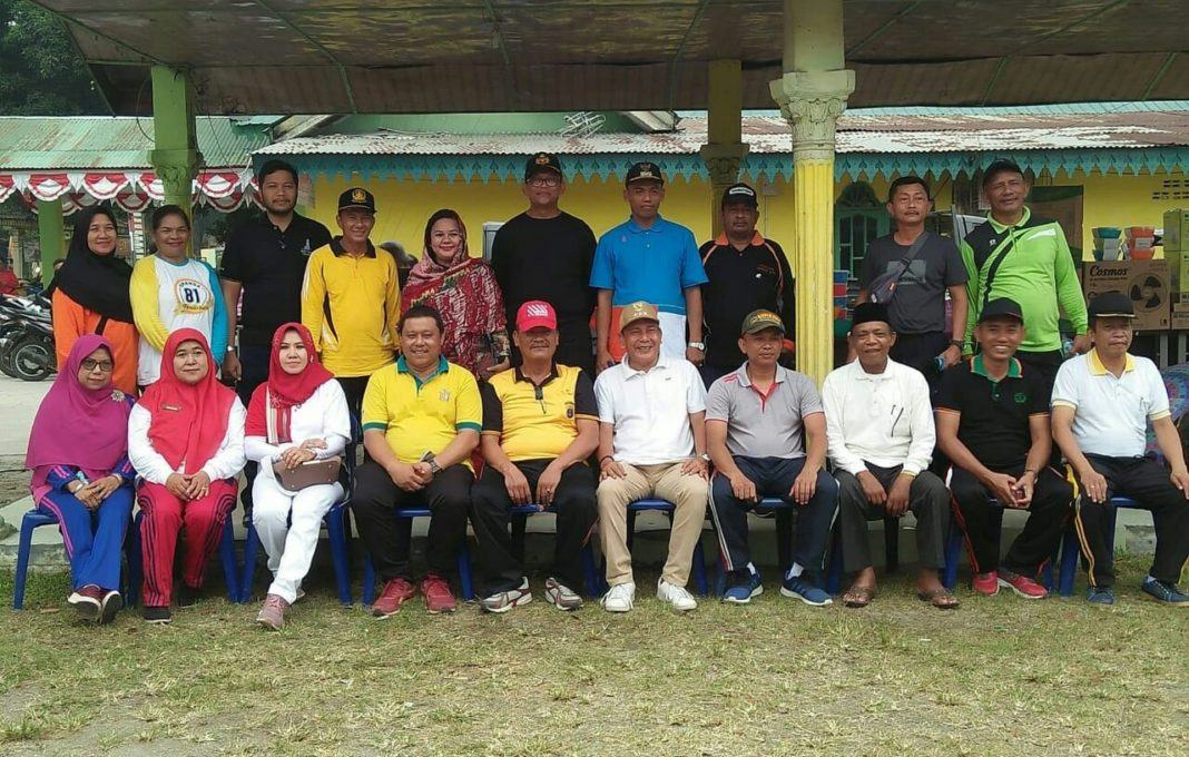 HUT RI ke-74, Kecamatan Perbaungan Gelar Gerak Jalan dan Senam Sehat