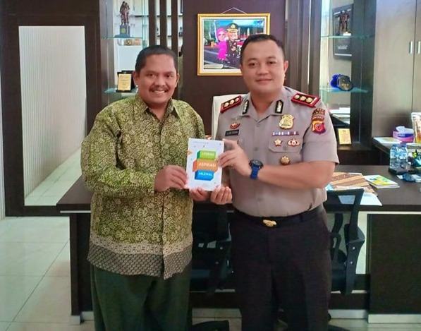 Kapolres Banjar, Bertemu Ketua Literasi