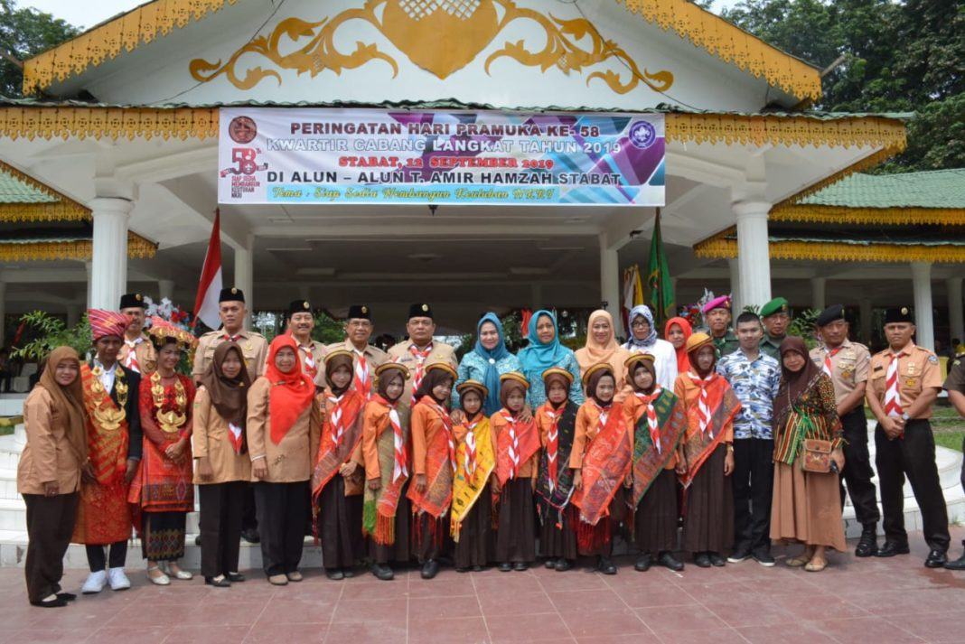 Sekda Langkat, Meriahkan Kemah Pramuka yang Diikuti 3000 Peserta