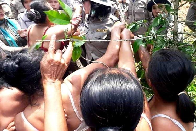 Aksi Toba Samosir, Emak-emak Protes Tanah Adat