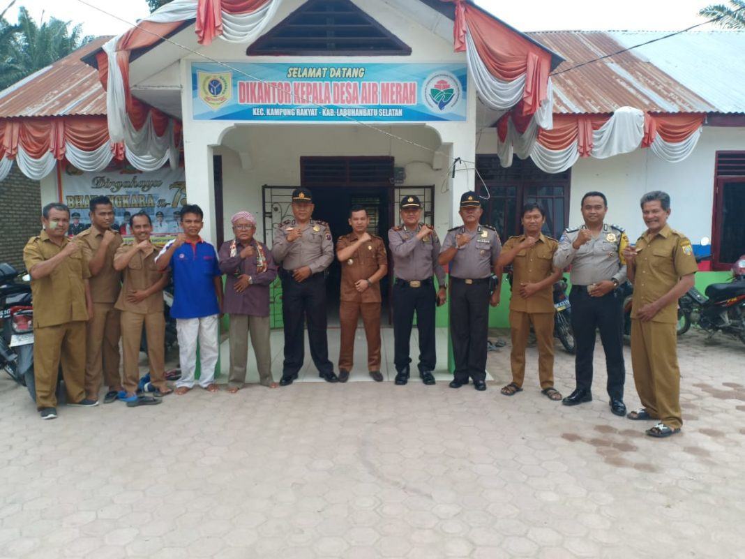 Kapolsek Kampung Rakyat, Silaturahmi ke Kantor Desa Air Merah