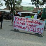 GMNI dan HMI, Menggeruduk Kantor Bupati Labuhanbatu