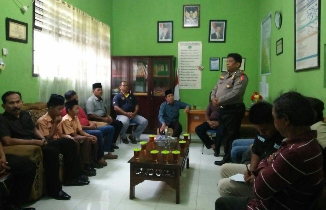 MTSN 2 Sei Kanan, Kapolsek Pertemuan Penyelesaian Masalah Perkelahian Murid 