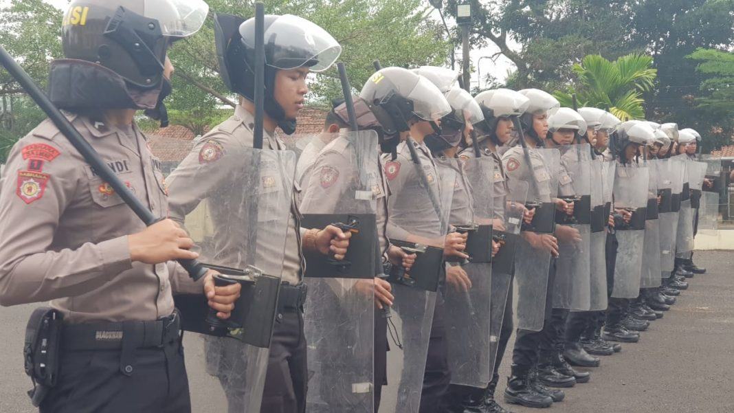 Dalmas Polres Banjar, Tingkatkan Pelatihan Jelang Pilkades