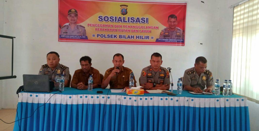 Muspika Pangkatan, Sosialisasi Pencegahan dan Penanggulangan Kebakaran Hutan 