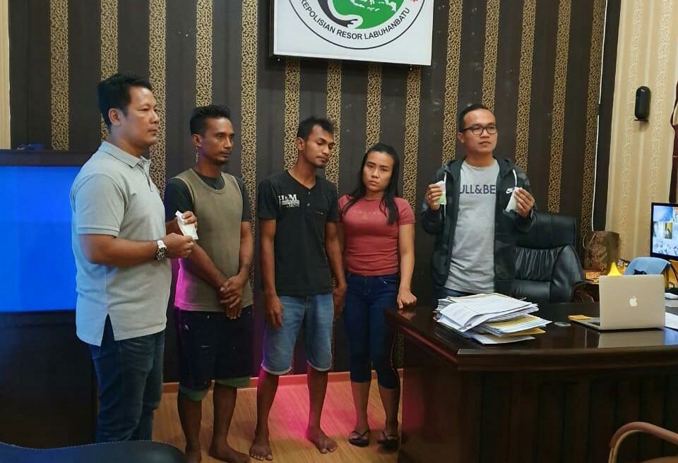 Polres Labuhanbatu, Amankan 3 Terduga Pengedar Narkotika