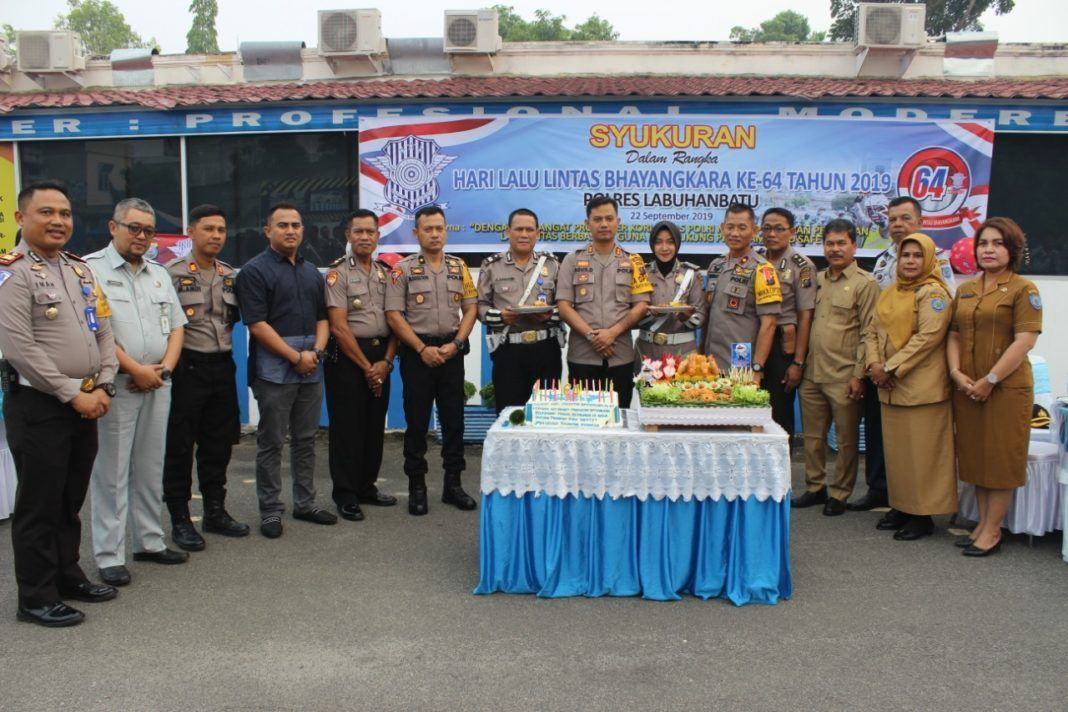 HUT Lalulintas, Polres Labuhanbatu Rayakan Bersama Pimpinan Baru