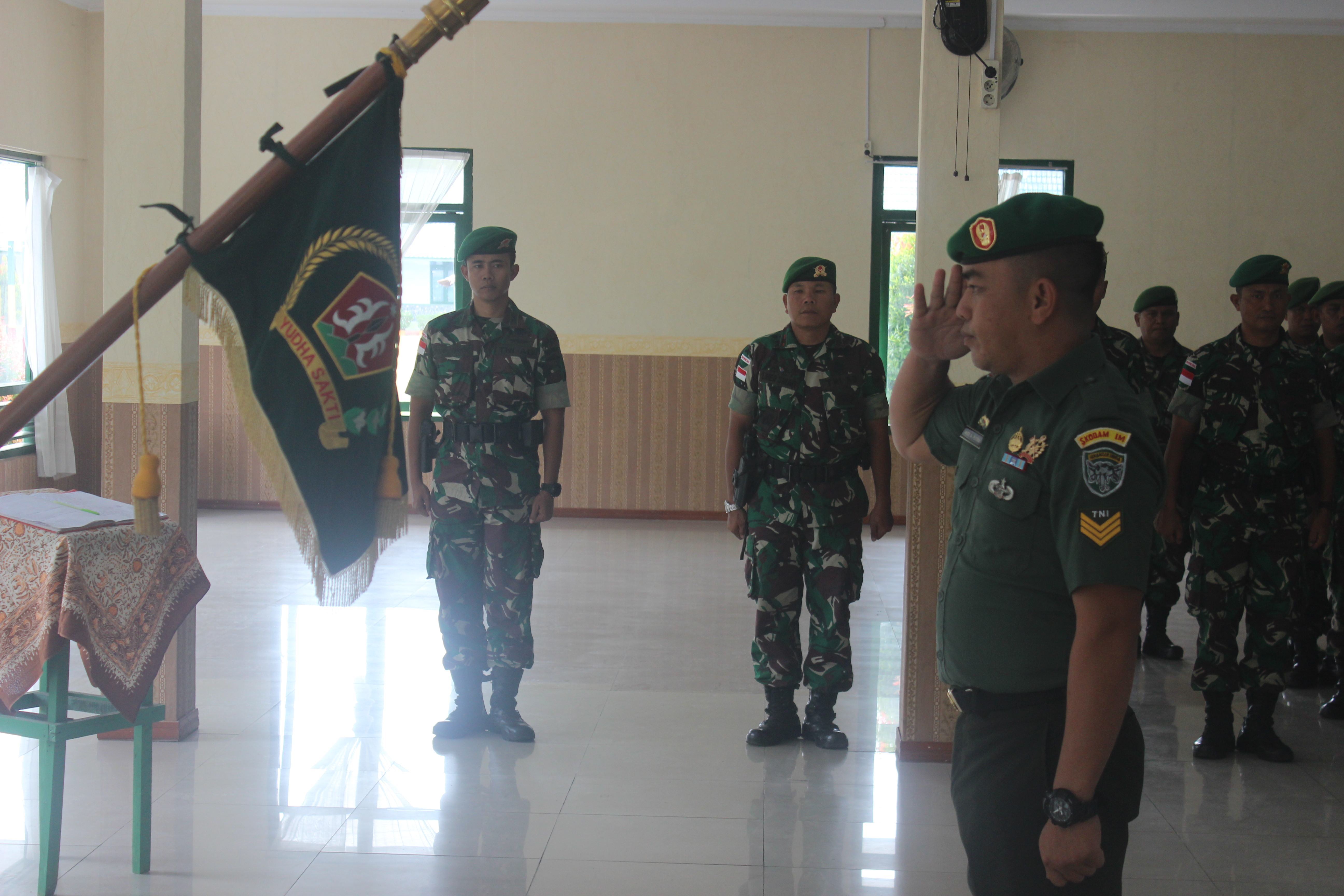 Danyonif 133/YS, Pimpin Upacara Pelepasan Pindah Satuan