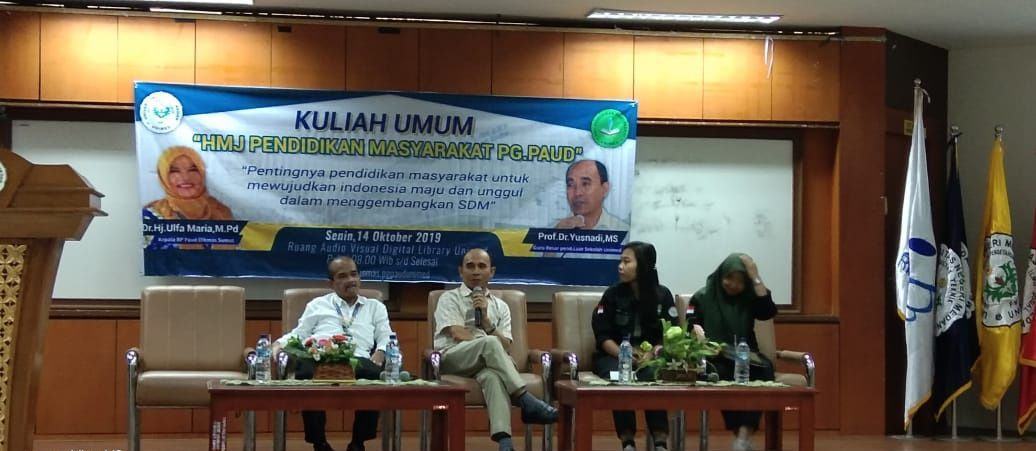 Tingkatkan SDM, HMJ PENMAS - PG PAUD UNIMED Gelar Kuliah Umum