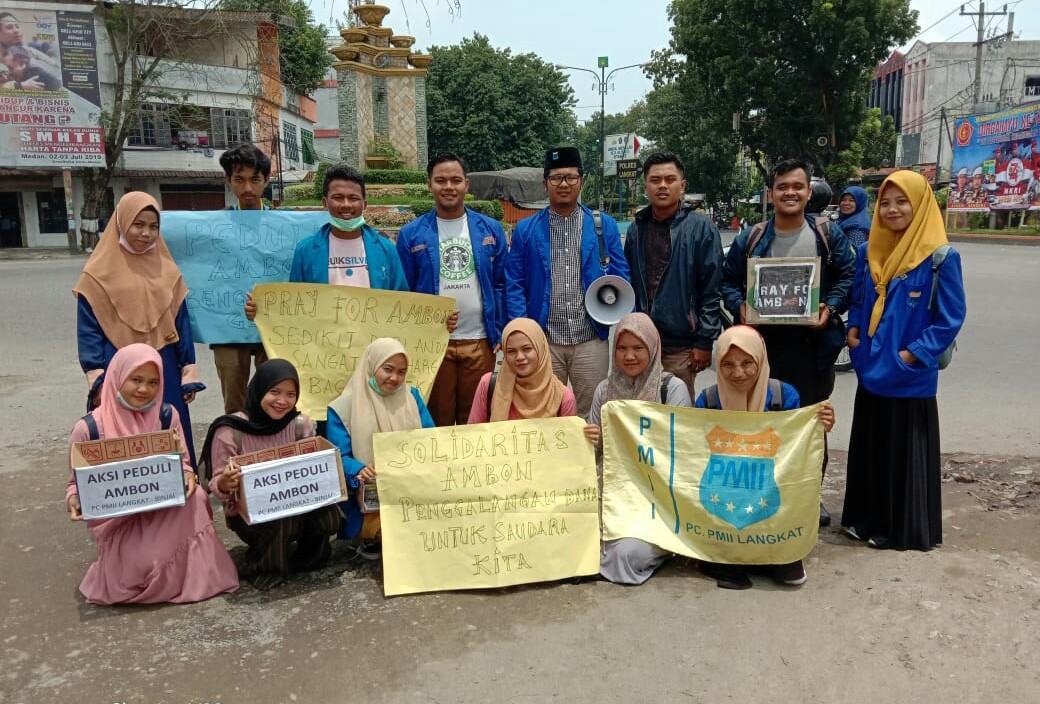 PMII Langkat-Binjai, Aksi Peduli Ambon dan Maluku
