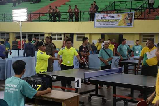 Bupati Labuhanbatu, Buka Tournament Tenis Meja Bupati Cup Ke-VII 2019