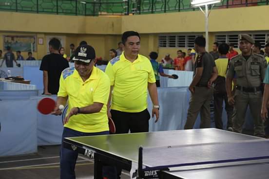 Bupati Labuhanbatu, Buka Tournament Tenis Meja Bupati Cup Ke-VII 2019