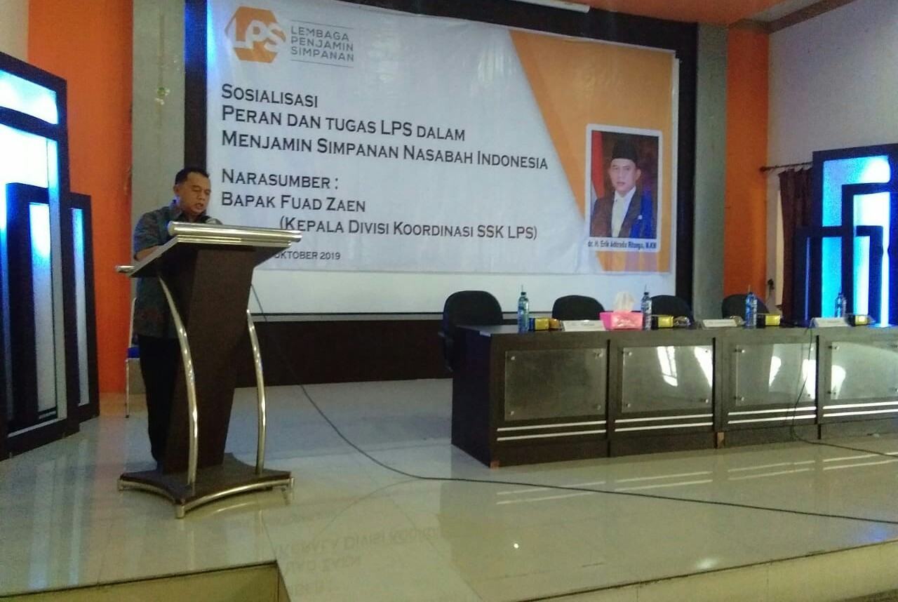 LPS RI, Sosialisasi Peran dan Tugas LPS Menjamin Simpanan Nasabah 