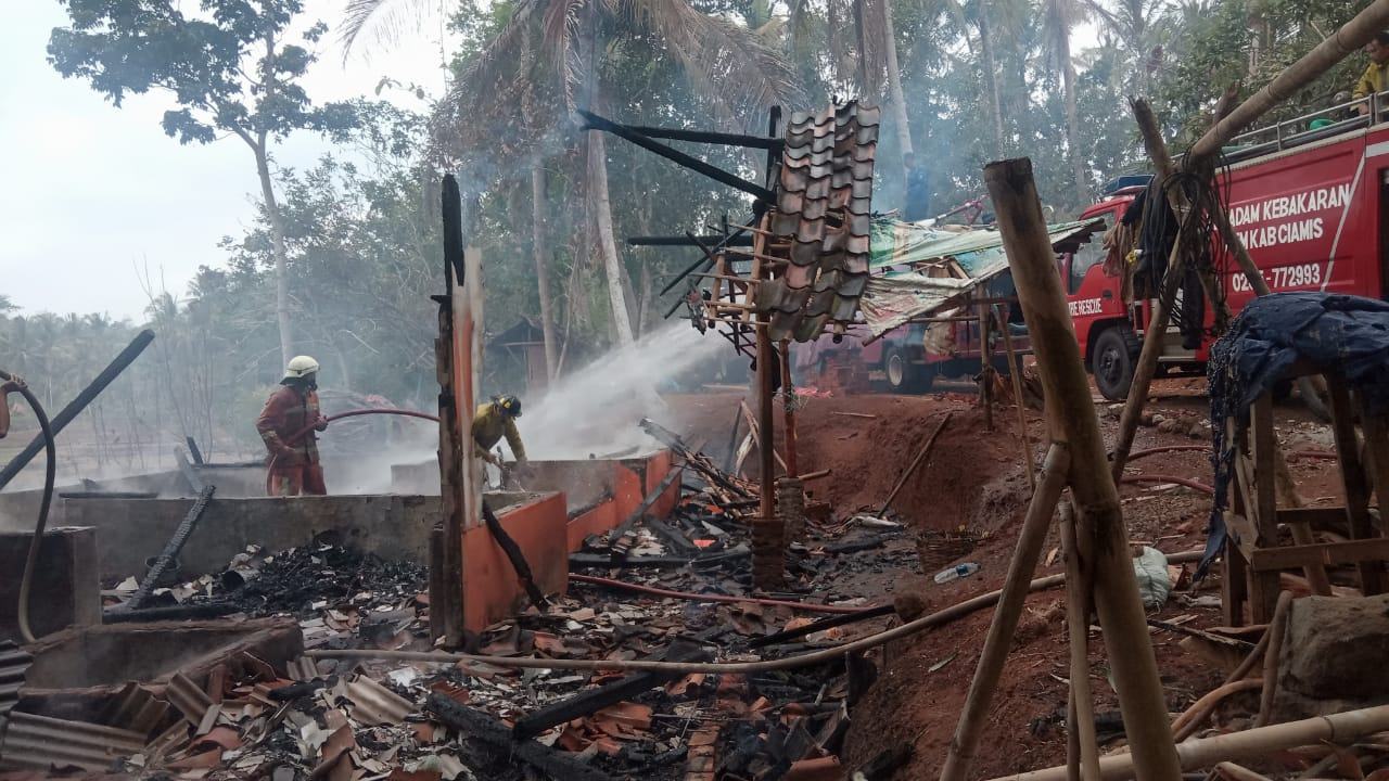 Kebakaran Rumah Ciamis, Diduga Kompor Gas