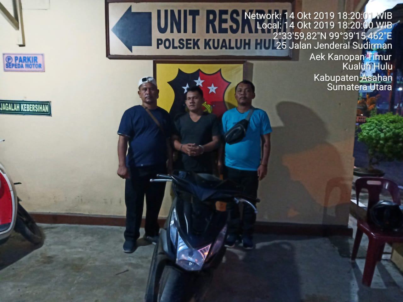 Warga Labuhanbatu Utara, Minjam Sepeda Motor Berakhir di Kantor Polisi