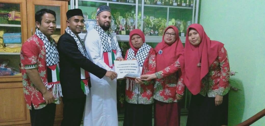 Peduli Kemanusiaan, Mts Negeri 2 Asahan Sumbang Dana Untuk Palestina