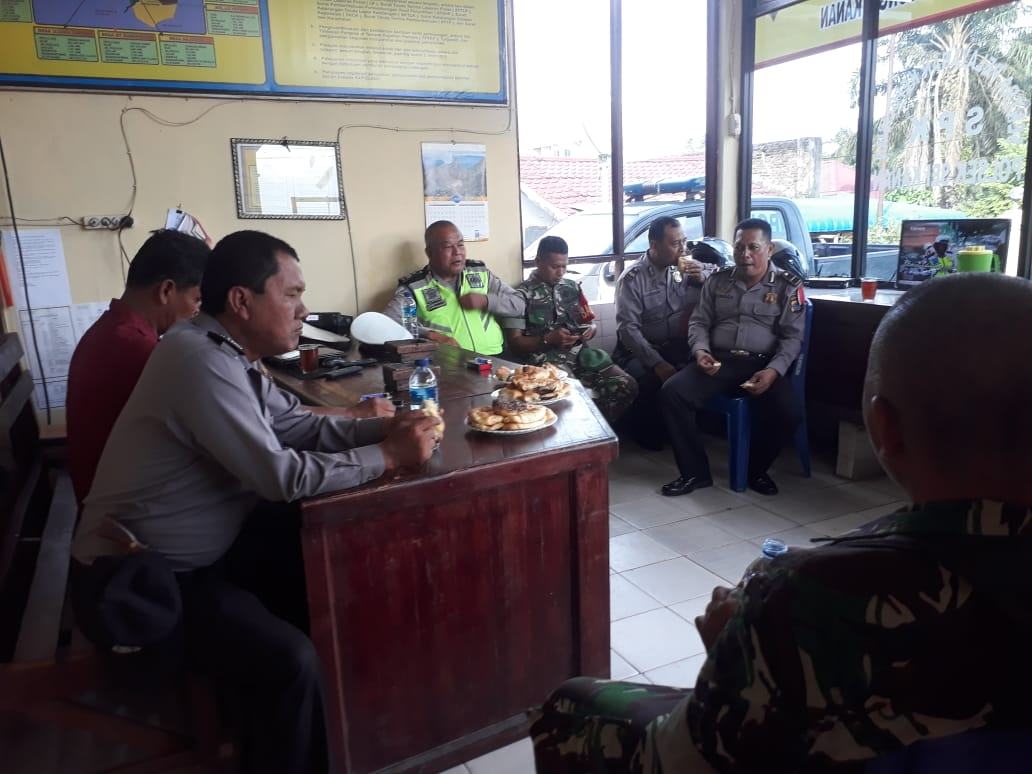 Polsek Seikanan Dan Koramil 12/Langgapayung Siap Siaga