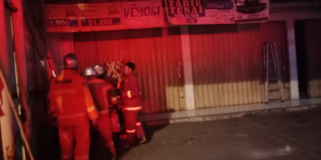 Indomaret Pangandaran Terbakar, Diduga Korsleting Listrik
