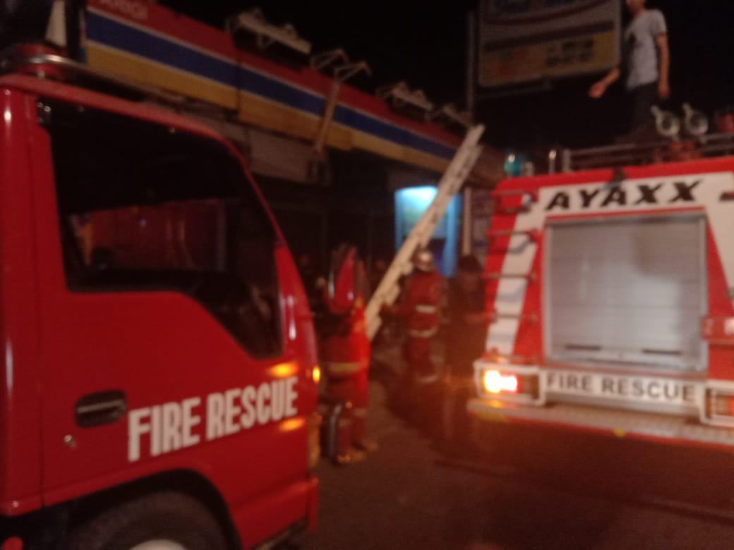 Indomaret Pangandaran Terbakar, Diduga Korsleting Listrik
