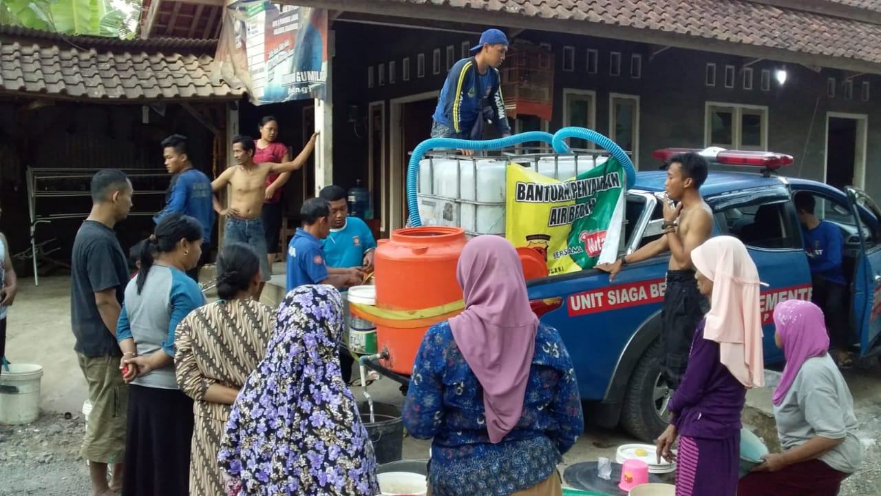 Tagana Ciamis, Lakukan Droping Air Bersih