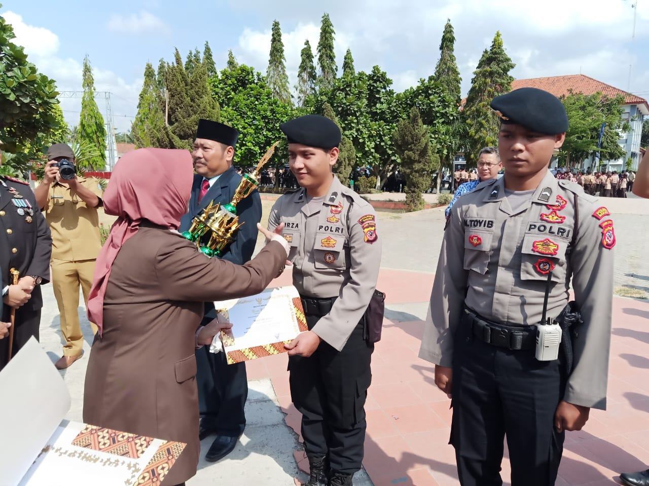 Sat Sabhara Polres Banjar, Terima Reward dari Walikota Banjar