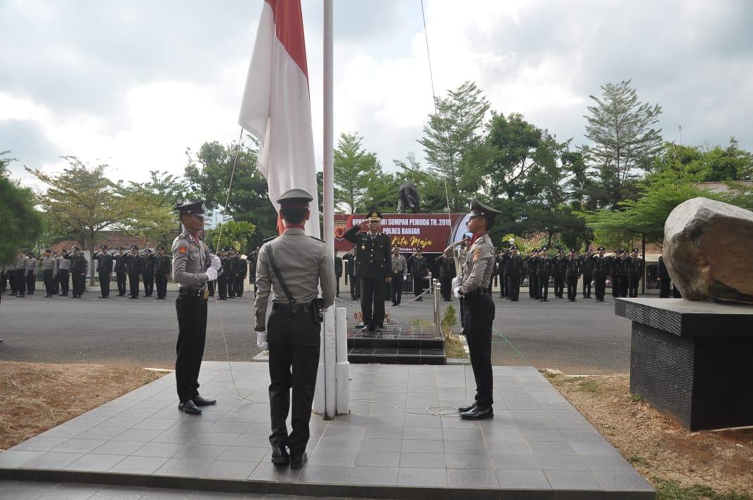 Upacara Peringatan Hari Sumpah Pemuda ke-91 Tahun 2019 di Polres Banjar