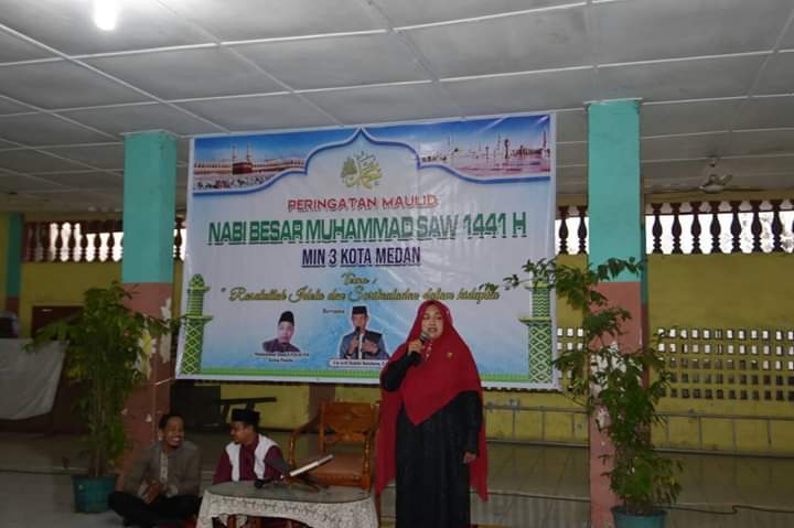 MIN 3 Kota Medan, Berselawat dan Berdoa untuk Palestina