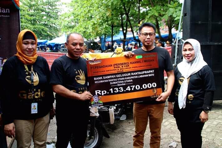 Bupati Labuhanbatu, Resmikan Bank Sampah Gelugur Rantauprapat