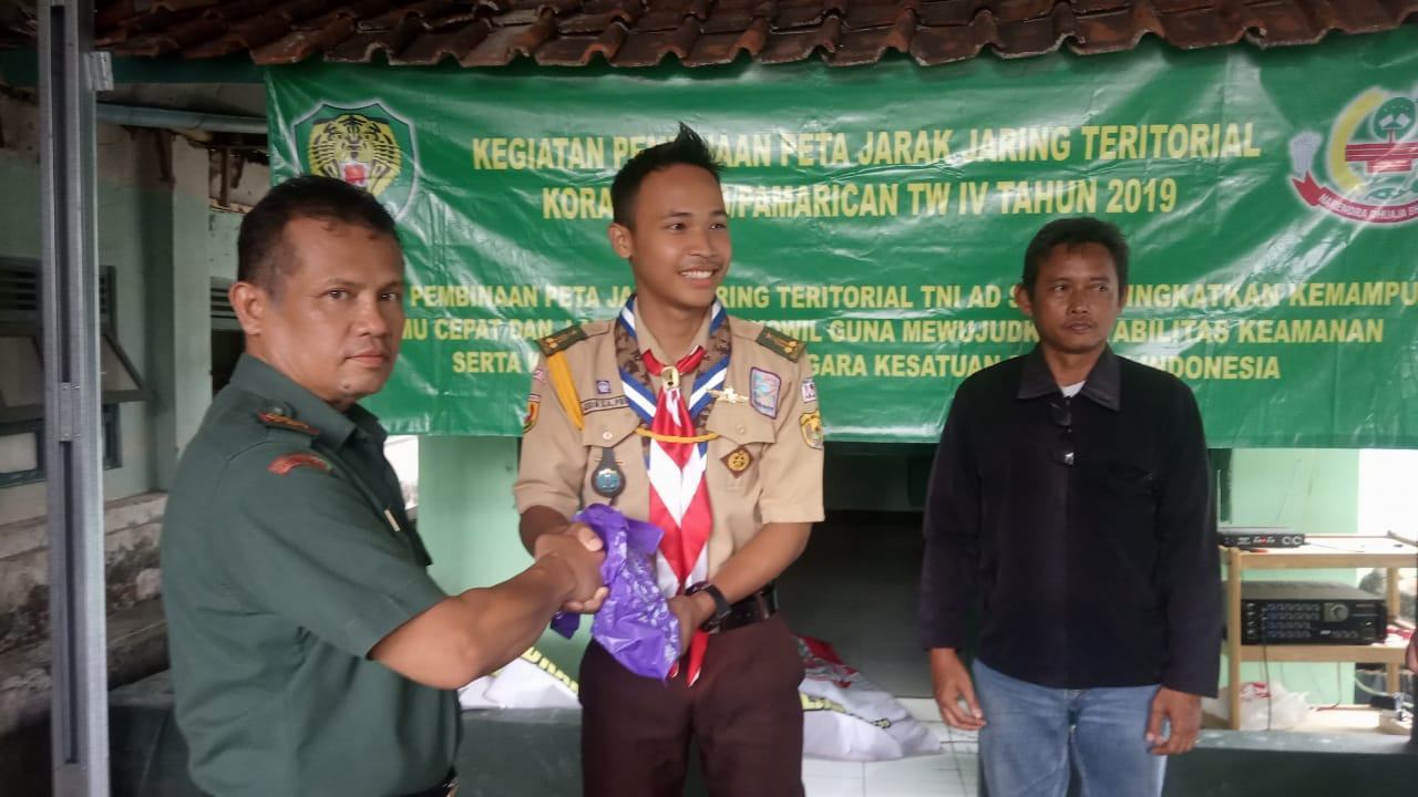 Warga Ciamis, Ikuti Pembinaan Peta Jarak Jaring Teritorial Koramil 1316/Pamarican