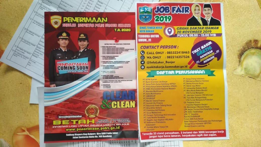Job Fair Tahun 2019, Disnaker Kota Banjar Siapkan 3000 Loker