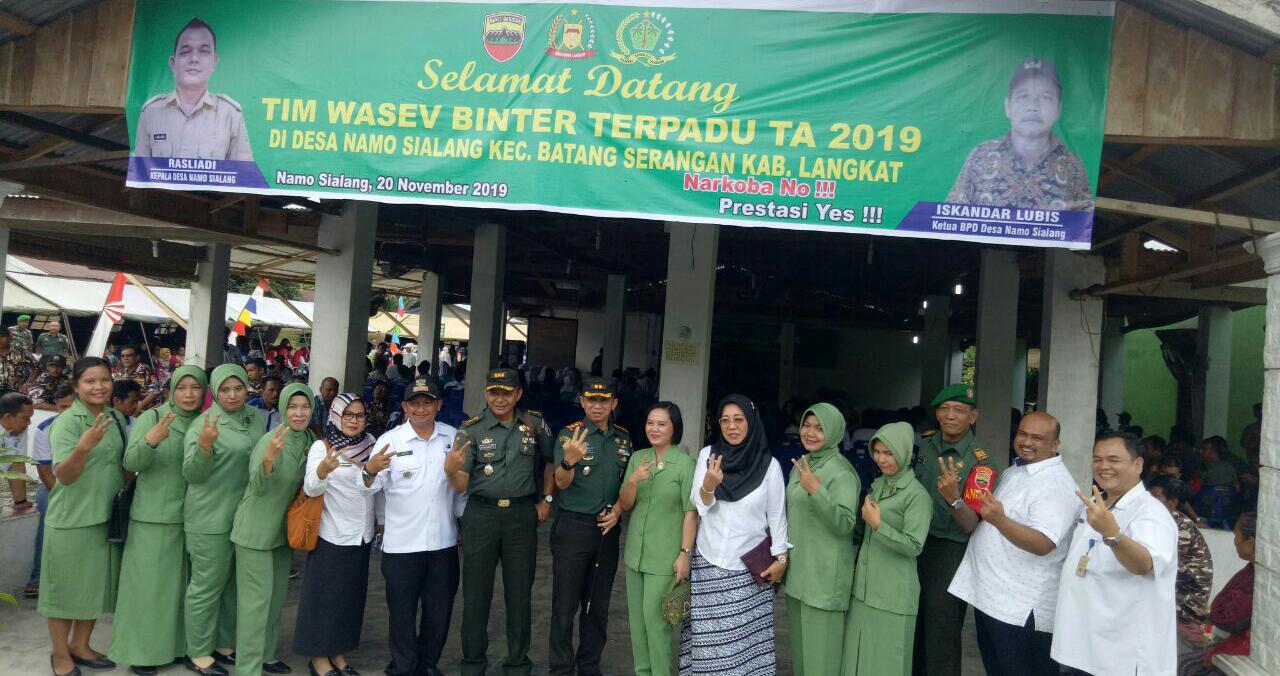 Binter Terpadu Kodim 0203/Langkat, Digelar di Desa Namo Sialang