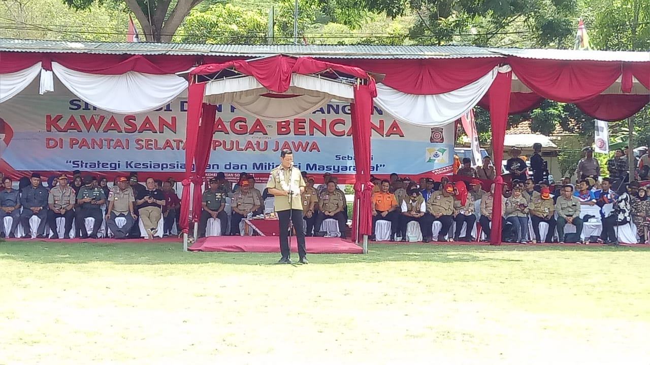Mensos RI : Pencanangan KSB untuk Memperkuat Mitigasi Bencana