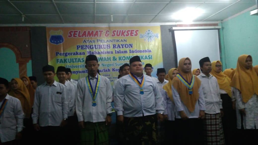 Pelantikan Pengurus Rayon PMII FDK UIN-SU 2019-2020