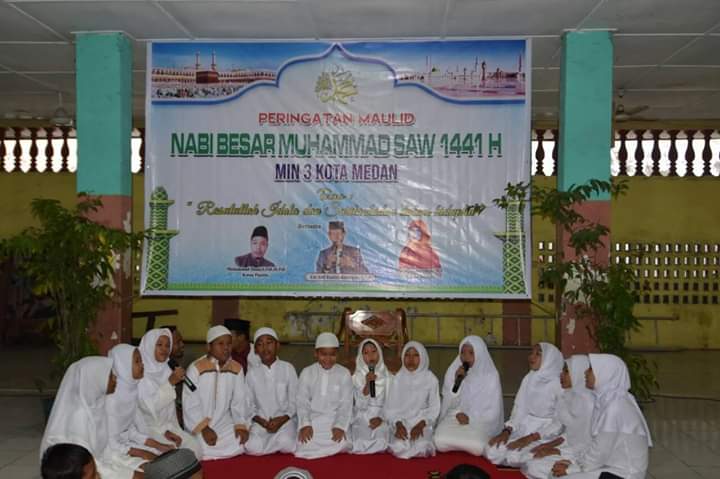 MIN 3 Kota Medan, Berselawat dan Berdoa untuk Palestina