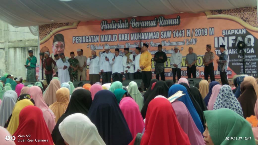 Masjid Raya Stabat, Tausiyah M Yahya Waloni Dipadati Jamaah