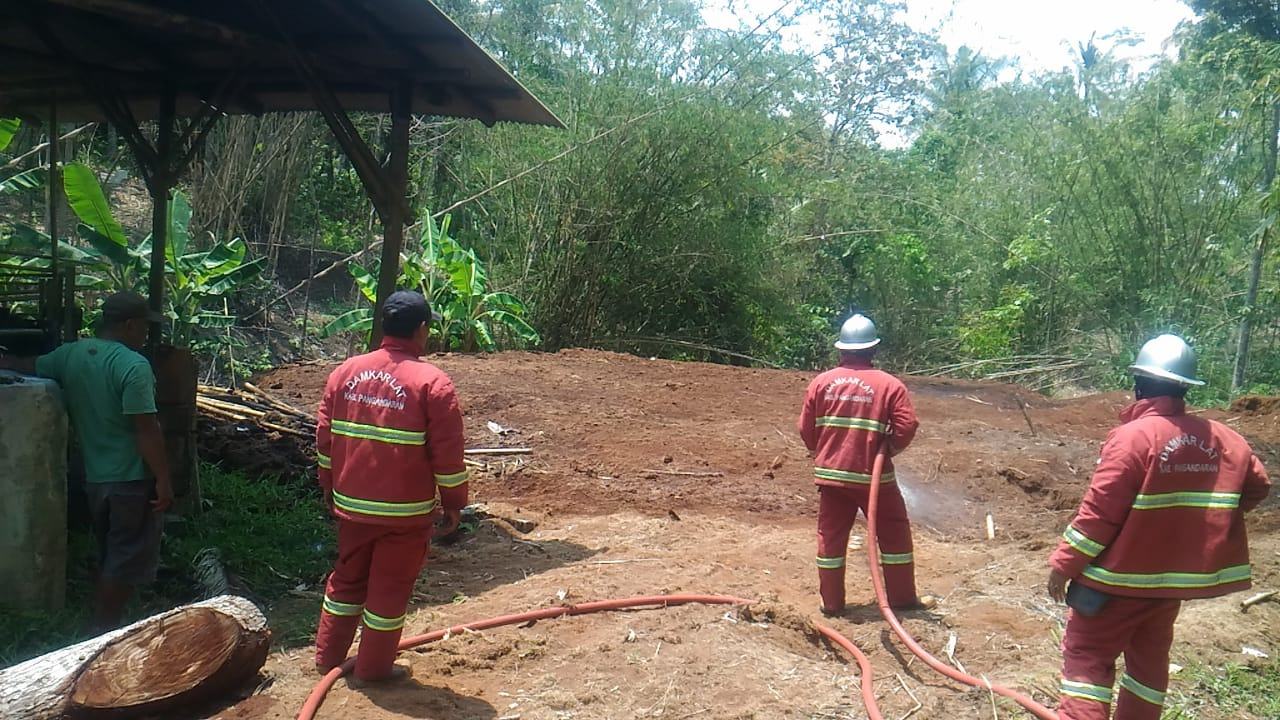 Pabrik di Pangandaran, Terbakar
