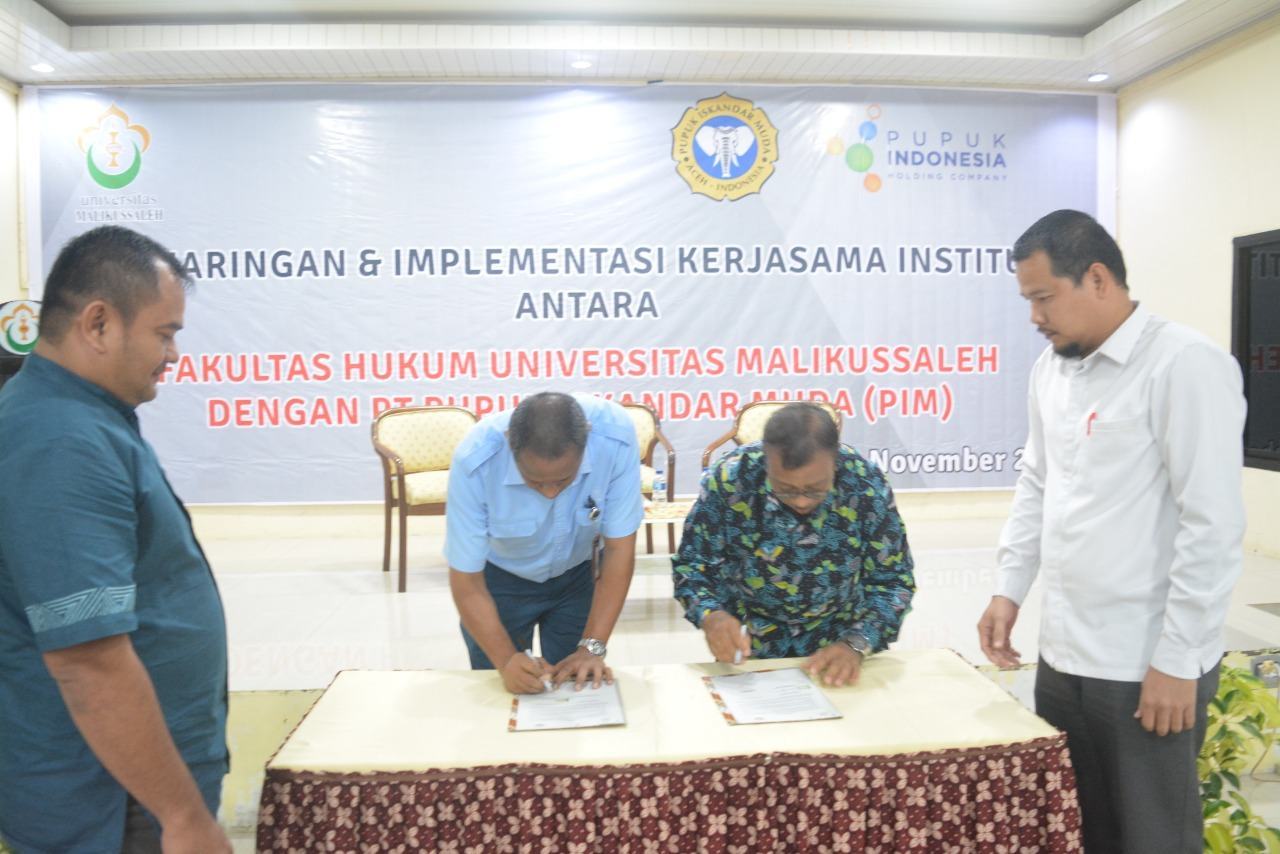 Bahas Kelangkaan Pupuk, PT PIM Bangun MoA dengan FH Unimal