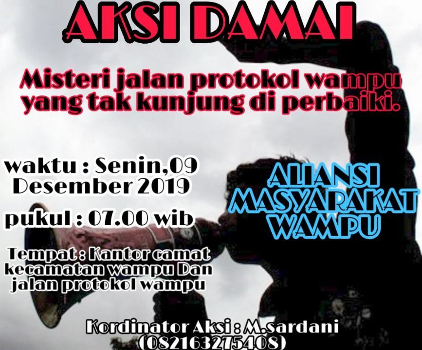 Jalan Rusak Wampu, Masyarakat Aksi Damai