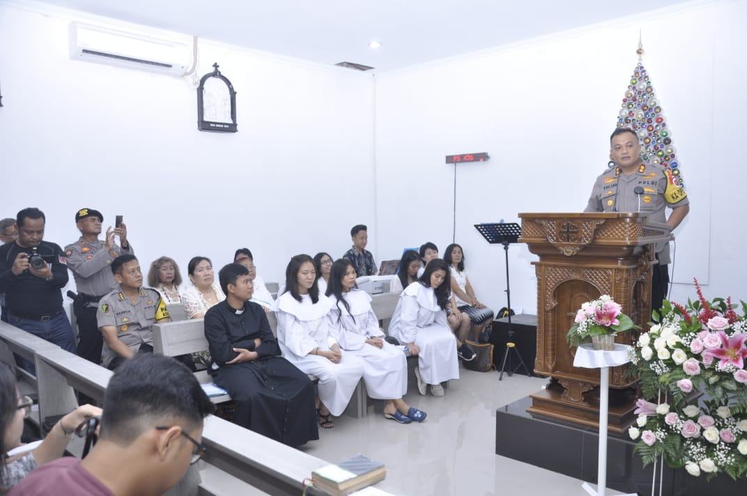 Kapolres Banjar, Cek Situasi Gereja