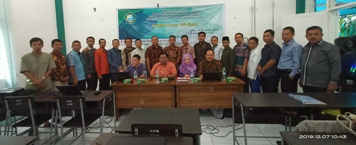 Program Magister FITK UINSU, Adakan Pelatihan Karya Tulis Ilmiah