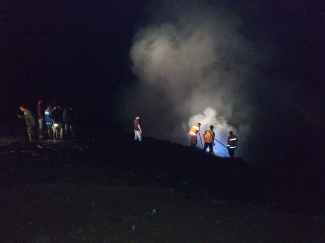 TPA di Ciminyak Terbakar, Api Belum Juga Padam