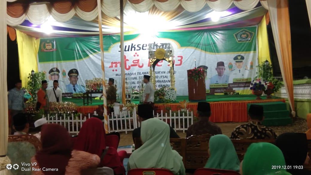 MTQ Kecamatan Wampu, Bingai Sabet 2 Juara Umum