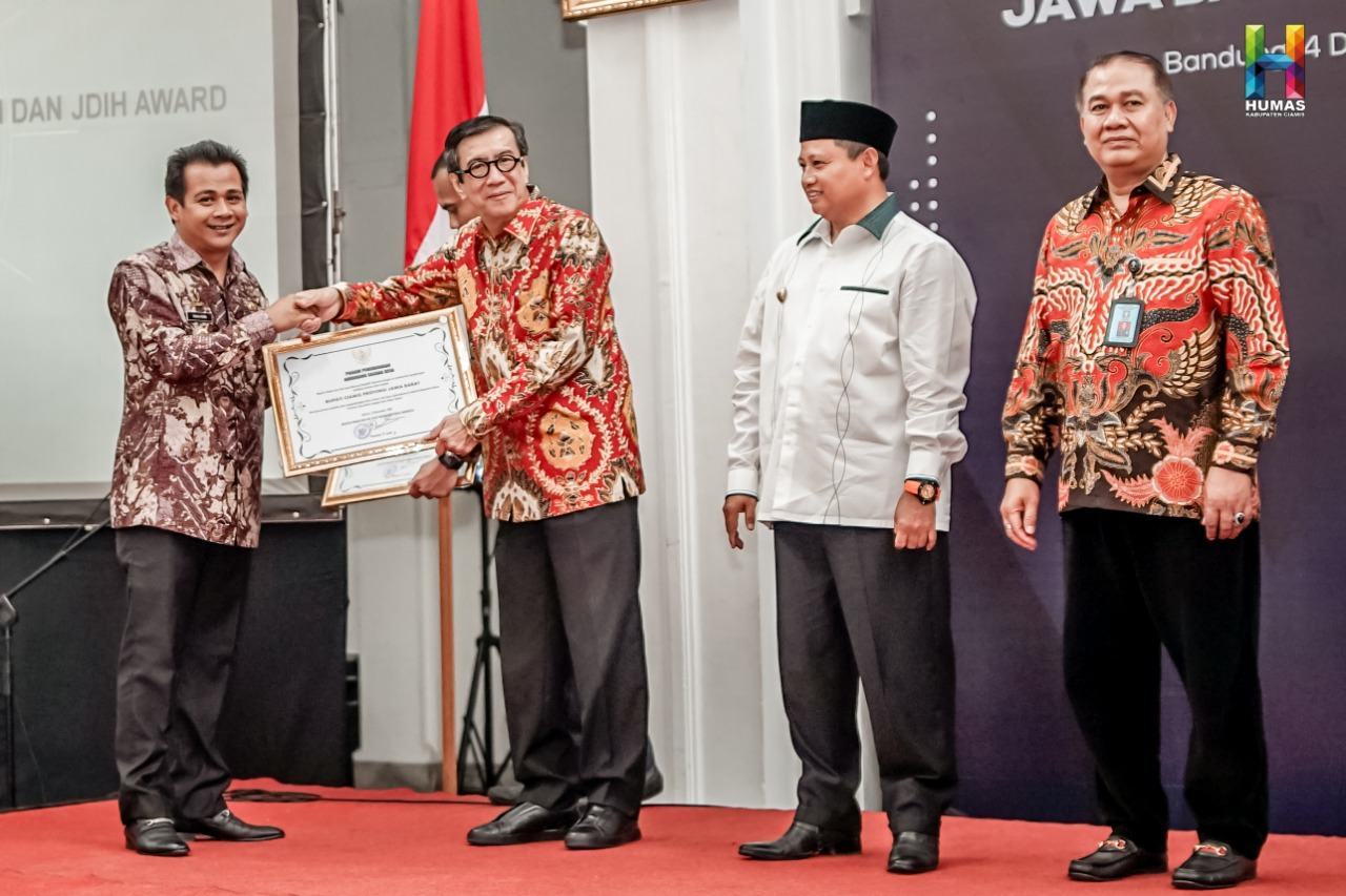 Menkumham RI, Anubhawa Sasana Desa Diberikan kepada Kabupaten Ciamis